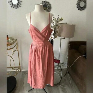 The drop 100% cotton sundress with pockets on the side size L